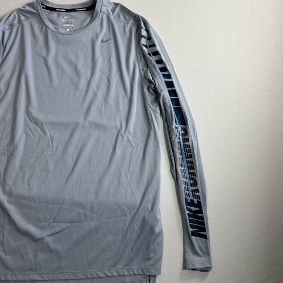Nike Running Flash Element Long Sleeve‎ Crewneck Shirt Top Reflective Mens Large - Picture 4 of 10